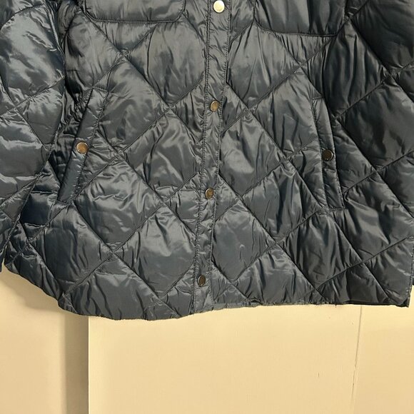 32 Degrees Heat Navy Lightweight Quilted Shirt Jacket Women's Size L - Picture 3 of 10